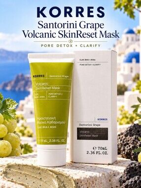 Korres Santorini Grape Pore Detox + Clarify Volcanic Skin Mask